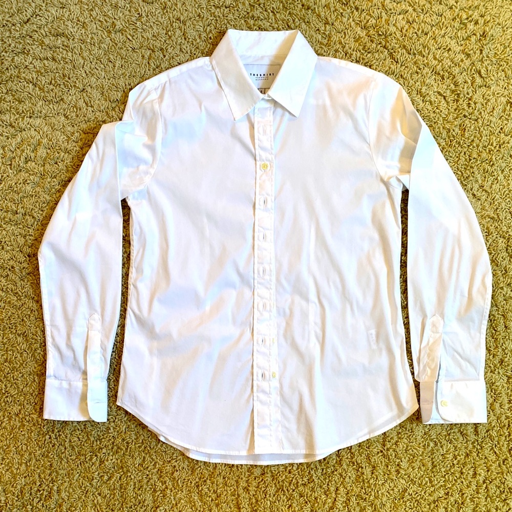 The Shirt by Rochelle Behrens Black Button Down Size S